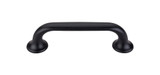 Top Knobs Oculus 3 3/4" Center to Center Bar Pull, Flat Black - TK593BLK