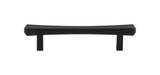 Top Knobs  TK812BLK Serene Juliet Door Pull 3 3/4" (c-c) - Flat Black