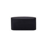 Top Knobs  TK74BLK Sanctuary Oval Slot Knob Medium 1 1/2" (c-c) - Flat Black