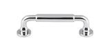 Top Knobs TK822PC Serene Lily Door Pull 3 3/4" (c-c) - Polished Chrome