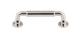 Top Knobs TK822PN Serene Lily Door Pull 3 3/4" (c-c) - Polished Nickel