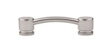 Top Knobs  TK63BSN Sanctuary Oval Thin Pull 3 3/4" (c-c) - Brushed Satin Nickel