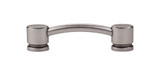 Top Knobs  TK63PTA Sanctuary Oval Thin Pull 3 3/4" (c-c) - Pewter Antique