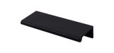 Top Knobs Europa 3" Center to Center Finger Pull, Flat Black - TK502BLK