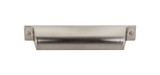 Top Knobs  TK774BSN Barrington Channing Cup Door Pull 5" (c-c) - Brushed Satin Nickel