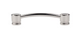 Top Knobs  TK64PN Sanctuary Oval Thin Pull 5" (c-c) - Polished Nickel