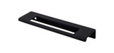 Top Knobs Europa Cut Out 5" Center to Center Finger Pull, Flat Black - TK521BLK