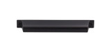 Top Knobs Channing 7" Center to Center Cup/Bin Pull, Flat Black - TK775BLK