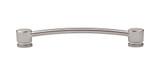Top Knobs  TK65BSN Sanctuary Oval Thin Pull 7" (c-c) - Brushed Satin Nickel