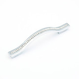 Schaub 302-26 SkyeVale Door Pull with crystals 128/160 mm (5" - 6.29") cc - Polished Chrome