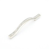 Schaub 302-15 SkyeVale Door Pull with crystals 128/160 mm (5" - 6.29") cc - Satin Nickel