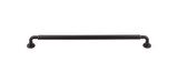 Top Knobs  TK827BLK Serene Lily Door Pull 12" (c-c) - Flat Black