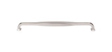 Top Knobs Contour 12" Center to Center Bar Pull, Brushed Satin Nickel - TK726BSN