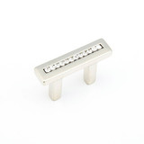 Schaub 301-15 SkyeVale Door Pull with crystals 32 mm (1.26") cc - Satin Nickel