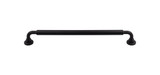 Top Knobs Lily 12" Center to Center Appliance Pull, Flat Black - TK828BLK