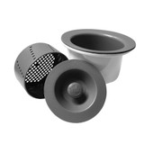 Opella 90077 Deep 3 1/2" Basket Strainer with Water Tight Lid - Storm Grey - 90077.72