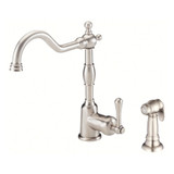 Gerber D401157SS Opulence Single Handle Kitchen Faucet with Side Spray 1.75gpm & 2.2gpm - Stainless Steel