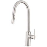 Gerber Parma Pullout Spray Kitchen Faucet with SnapBack Technology - Stainless Steel - D454058SS