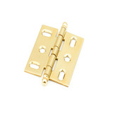 Schaub Ball Tip Mortise Hinge - Polished Brass - 1111B-03