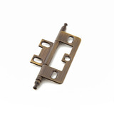 Schaub Minaret Tip Non-Mortise Hinge - Antique Brass - 1100M-AB