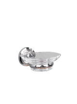 Valsan  M8004CR Oslo Chrome Glass Soap Dish Holder