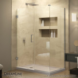 DreamLine  SHEN-24335340-01 Unidoor Plus 33-1/2 in. W x 34-3/8 in. D x 72 in. H Hinged Shower Enclosure, Chrome Hardware