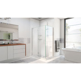 DreamLine  E13034-01 Unidoor-X 36-3/8 in. W x 34 in. D x 72 in. H Hinged Shower Enclosure in Chrome Finish