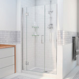 DreamLine  D12830572-01 Unidoor-X 64 1/2 - 65 in. W x 72 in. H Hinged Shower Door in Chrome Finish