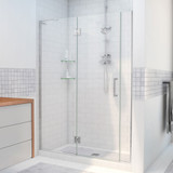 DreamLine  D1300672-01 Unidoor-X 42 - 42 1/2 in. W x 72 in. H Hinged Shower Door in Chrome Finish