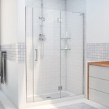 DreamLine  D32606572R-01 Unidoor-X 56 1/2 - 57 in. W x 72 in. H Hinged Shower Door in Chrome Finish; Right-wall Bracket