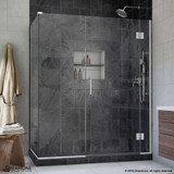 DreamLine  E1271430-01 Unidoor-X 47 in. W x 30.375 in. D x 72 in. H Hinged Shower Enclosure in Chrome Finish