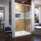 DreamLine  SHDR-22487200-01 Flex 44 - 48 in. W x 72 in. H Pivot Shower Door in Chrome Finish