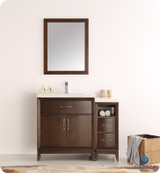 Fresca FVN21-3012AC Cambridge 42" Antique Coffee Traditional Bathroom Vanity w/ Mirror