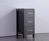 Vanity Art 12 Inch W Bathroom Vanity Cabinet With Engineered Marble Top - Espresso - VA3012E