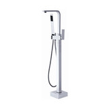 Vanity Art VA2016 Freestanding Tub Filler Faucet With Hand Shower - Polished Chrome