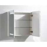 Vanity Art VA7 Bathroom Medicine Cabinet with LED Lights on Mirror Doors 26" W x 25" H