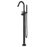 Pfister Modern Free Standing Tub Filler Faucet and Handshower - Tuscan Bronze - LG6-1MFY