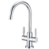 Kingston Brass Two Handle Single Hole Lavatory Faucet - Polished Chrome KS8291DL