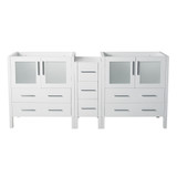 Fresca FCB62-361236WH Fresca Torino 83"-84" White Modern Bathroom Cabinet