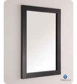 FMR2302BL Fresca Hartford 20" Black Traditional Bathroom Mirror