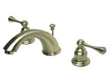 Kingston Brass Two Handle 8" to 16" Widespread Lavatory Faucet with Pop-Up Drain Drain - Brushed Nickel KB3978BL
