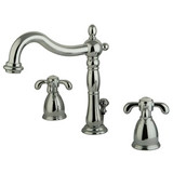 Kingston Brass Two Handle 8" to 16" Widespread Lavatory Faucet with Pop-Up Drain Drain - Polished Chrome - KB1971TX