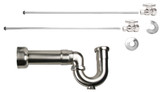 Mountain Plumbing New England Lavatory Supply Kit with P Trap - Straight - Polished Chrome - MT410MASS-NL/CPB