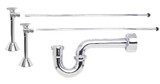 Mountain Plumbing Lavatory Supply Kit with P Trap - Brushed Nickel - MT4422-NL/BRN