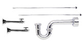 Mountain Plumbing Lavatory Supply Kit With P-Trap - Brushed Nickel - MT4434-NL/BRN