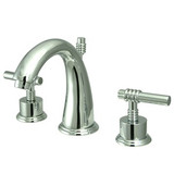 Kingston Brass Two Handle 8" to 16" Widespread Lavatory Faucet with Brass Pop-Up Drain - Polished Chrome KS2961ML