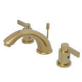 Kingston Brass Two Handle 8" to 16" Widespread Lavatory Faucet with Brass Pop-Up Drain - Polished Brass KB8962NDL