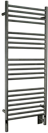 Amba Jeeves Model D Straight Electric Heated Towel Warmer - Matte Black - 20-1/2" W x 52-3/4" H - DSMB