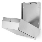 Alpine  ALP481 C-Fold/Multifold Paper Towel Dispenser, Stainless Steel Brushed