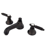 Kingston Brass Two Handle 8" to 16" Widespread Lavatory Faucet with Brass Pop-Up Drain - Oil Rubbed Bronze KS4465GL